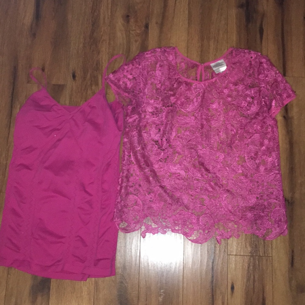 Pretty in pink lace blouse